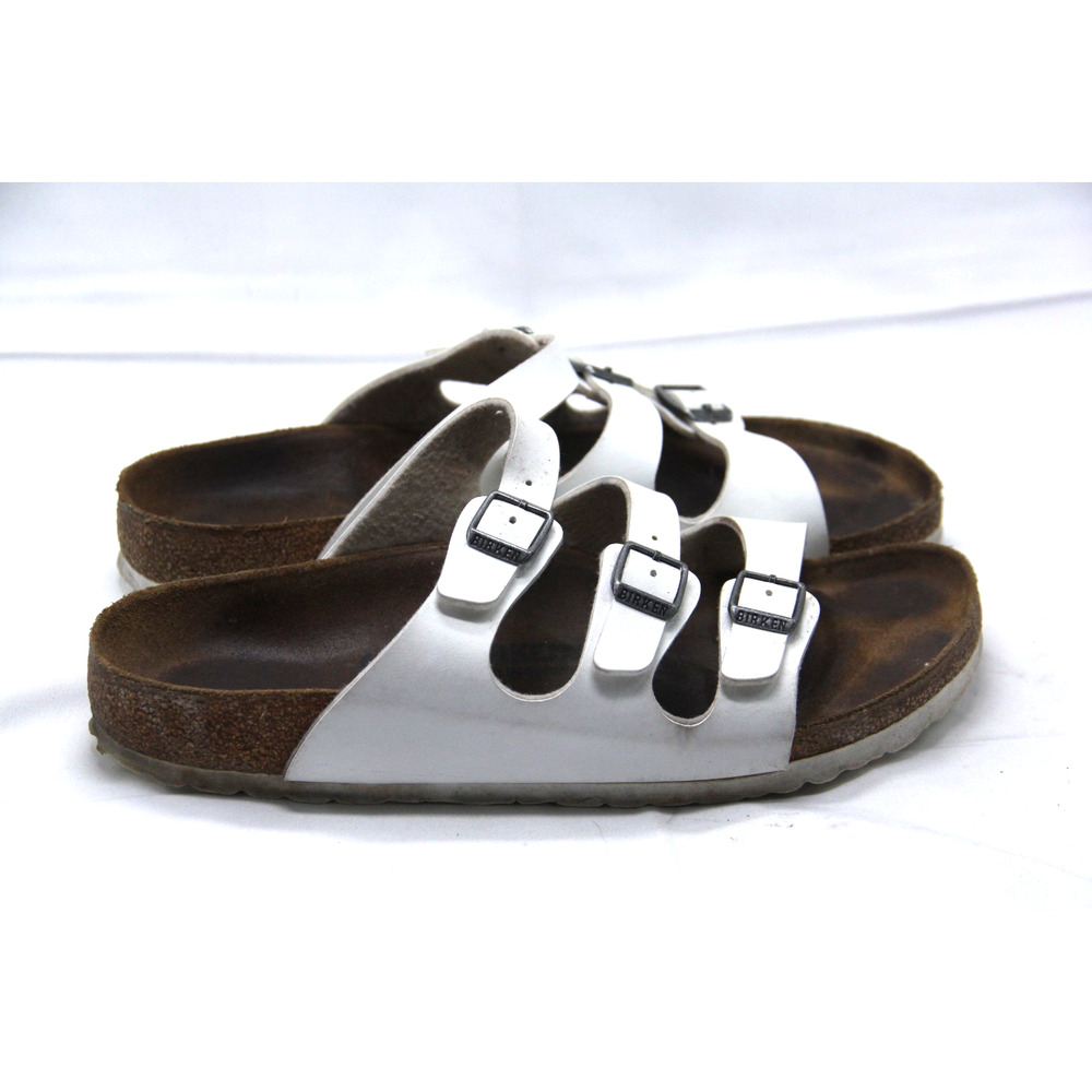 Birkenstock Florida Sandals Womens EU 41 US 10 - 10.5 Narrow White Birko Flor
